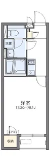 レオネクスト山手町【202号室】の間取り