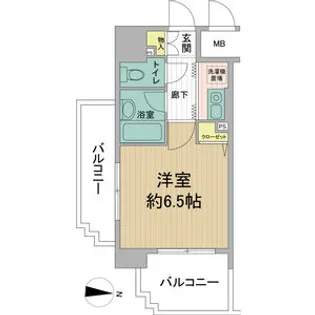 ダイアパレス新大阪宮原【7階】の間取り