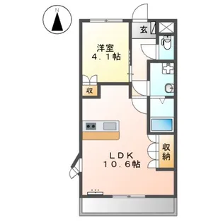 エトワール新在家【5階】の間取り