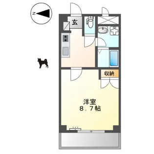 プレジール今福鶴見【7階】の間取り