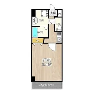 CITY SPIRE上新庄【504号室】の間取り