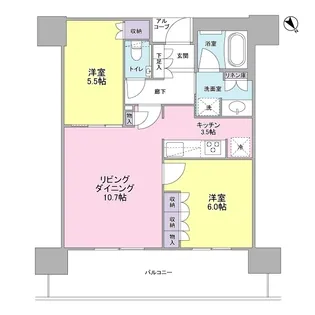 ザ・パークハウス中之島タワー【15階】の間取り