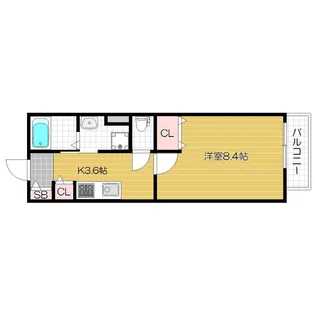 サンハイツ二番館【102号室号室】の間取り