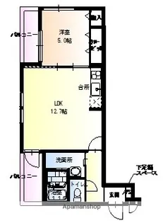 フジパレス瑞光Ⅱ番館【1階】の間取り