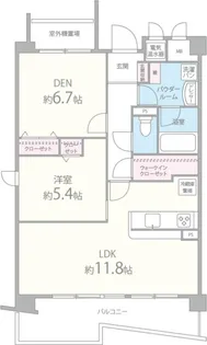 グランデ紫陽花【1階】の間取り