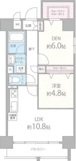 グランシャリオ江坂【4階】の間取り