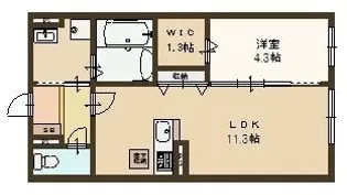 アーブル ヴィラージュ【106号室号室】の間取り