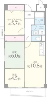 ルミエール南摂津【1階】の間取り