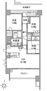 大阪府吹田市山田西4丁目【マンション】の間取り