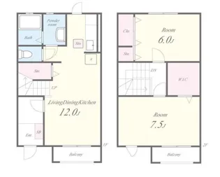 ヒルトップ千里山田【1階】の間取り