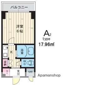 ラ・レジダンス・ド・江坂【4階】の間取り