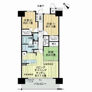 ミリカ・ヒルズ 2街区【4階】の間取り