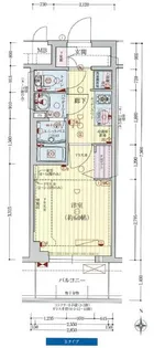 プレサンス新大阪ストリーム【2階】の間取り