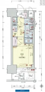 プレサンス新大阪ストリーム【0406号室】の間取り