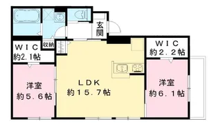 COZY COURT 千里山田Ⅱ番館【201号室号室】の間取り