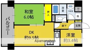 ライオンズマンション西淀川【2階】の間取り