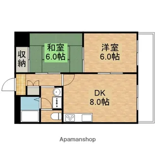 野本ビル【7階】の間取り