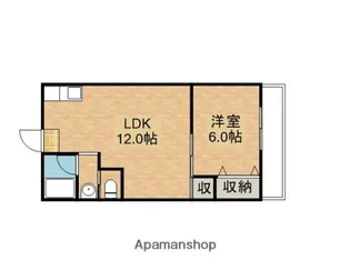 大幸ハイツ【4階】の間取り