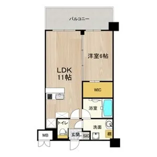 PHOERME城北公園(フェルム城北公園)【8階】の間取り