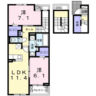 アヴニール【3階】の間取り