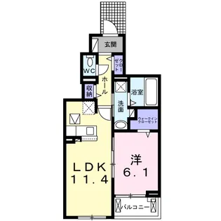 アヴニール【1階】の間取り