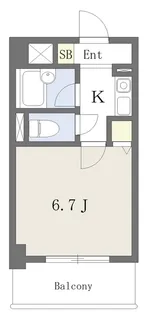 サンイースト江坂【5階】の間取り