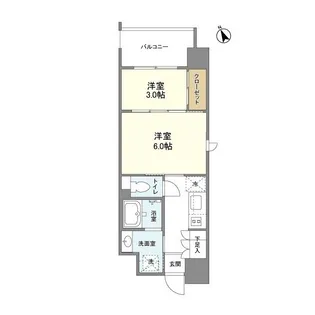 リビオメゾン西天満【12階】の間取り
