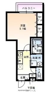 フジパレス下新庄駅東Ⅵ番館【1階】の間取り