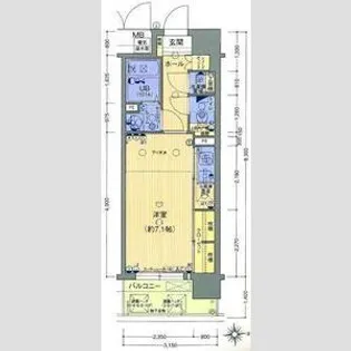 LUMINOUS新大阪【9階】の間取り
