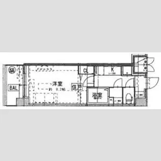 サムティ上新庄レジデンス【2階】の間取り