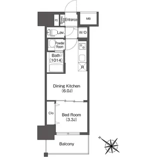 エスタート塚本【0907号室】の間取り