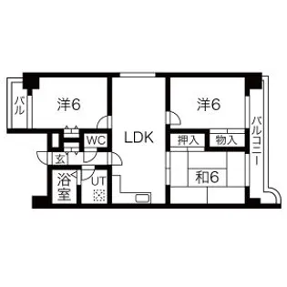 スプリングヒルズII【7階】の間取り