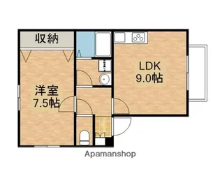 ハイツピュアリティー【1階】の間取り
