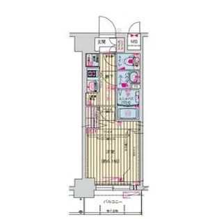 プレサンス天神橋筋六丁目ヴォワール【9階】の間取り