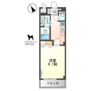 スタイリッシュレジデンス【2階】の間取り