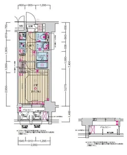 プレサンス東三国エンブレイス【4階】の間取り