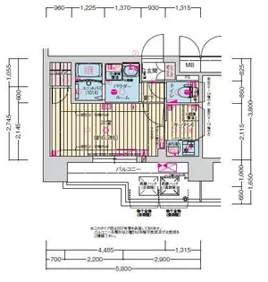 プレサンス東三国エンブレイス【0709号室】の間取り