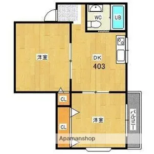 プレアール千林【4階】の間取り