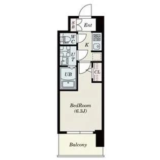 SーRESIDENCE城東SEVER【402号室】の間取り