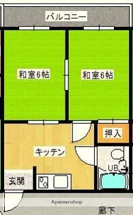 プレアール摂津鳥飼Ⅱ【2階】の間取り