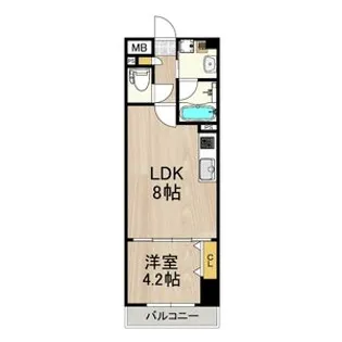 インプルーブ天六【6階】の間取り