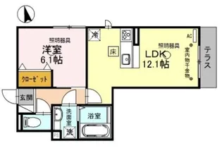 sophia court桜町【1階】の間取り