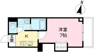 みおつくし城北【302号室号室】の間取り