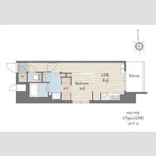 SーRESIDENCE天満橋AR【5階】の間取り