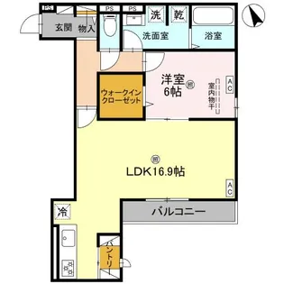 スペチアーレ赤川【2階】の間取り