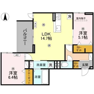 Green Village【2階】の間取り