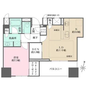 ザ・パークハウス大阪梅田タワー【5階】の間取り