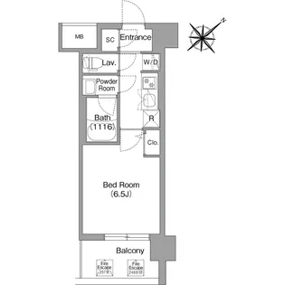 コンフォリア・リヴ淡路【0905号室】の間取り