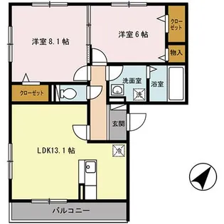 アーバンヒルズ【3階】の間取り
