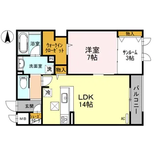 Auvergne Seybe【1階】の間取り